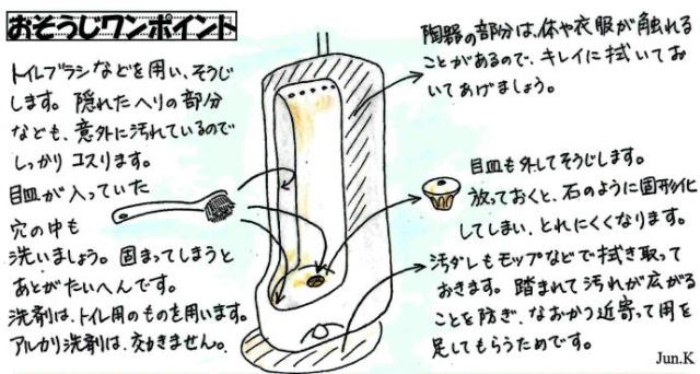 お掃除のポイント